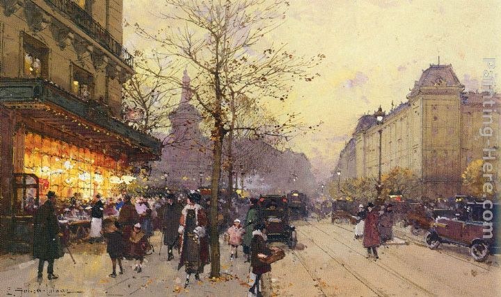 Eugene Galien-Laloue Place De La Republique, Paris